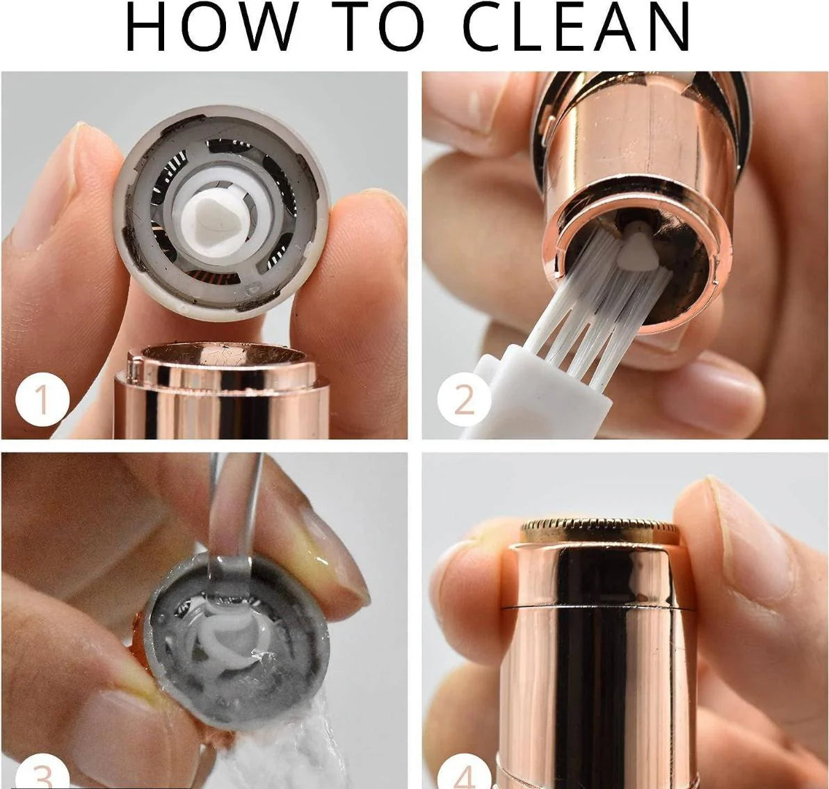 Rechargeable Flawless Facial Hair Remover with USB Cable — Smooth Skin Solution