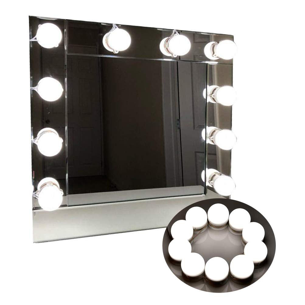 LED Vanity Mirror Lights | 3 Light Mode Led Bulbs for makeup Mirror Stand | 10 Bulbs