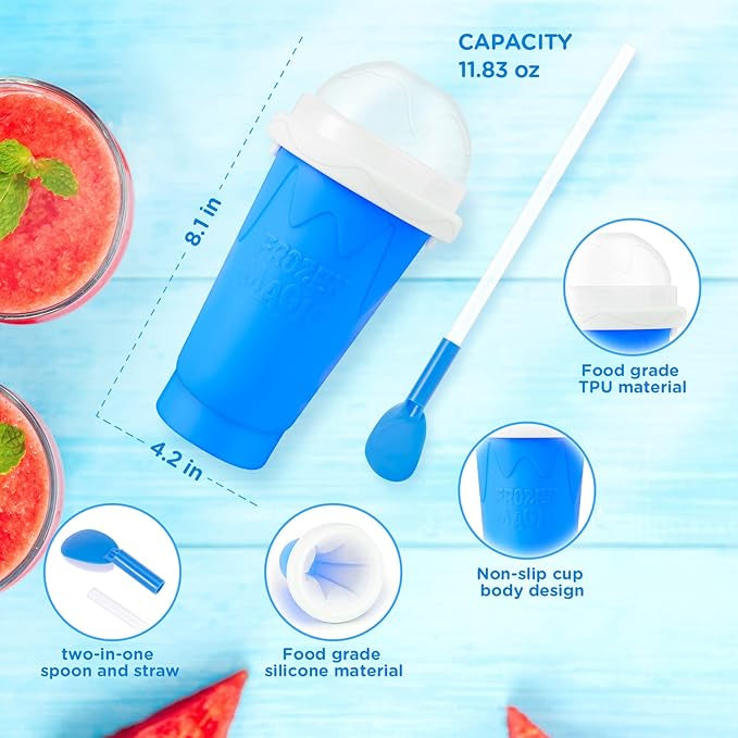 Slushy Cup Maker | Frozen Magic Slushy Maker Cup | Trendy Inspired Machine Smoothie Cup