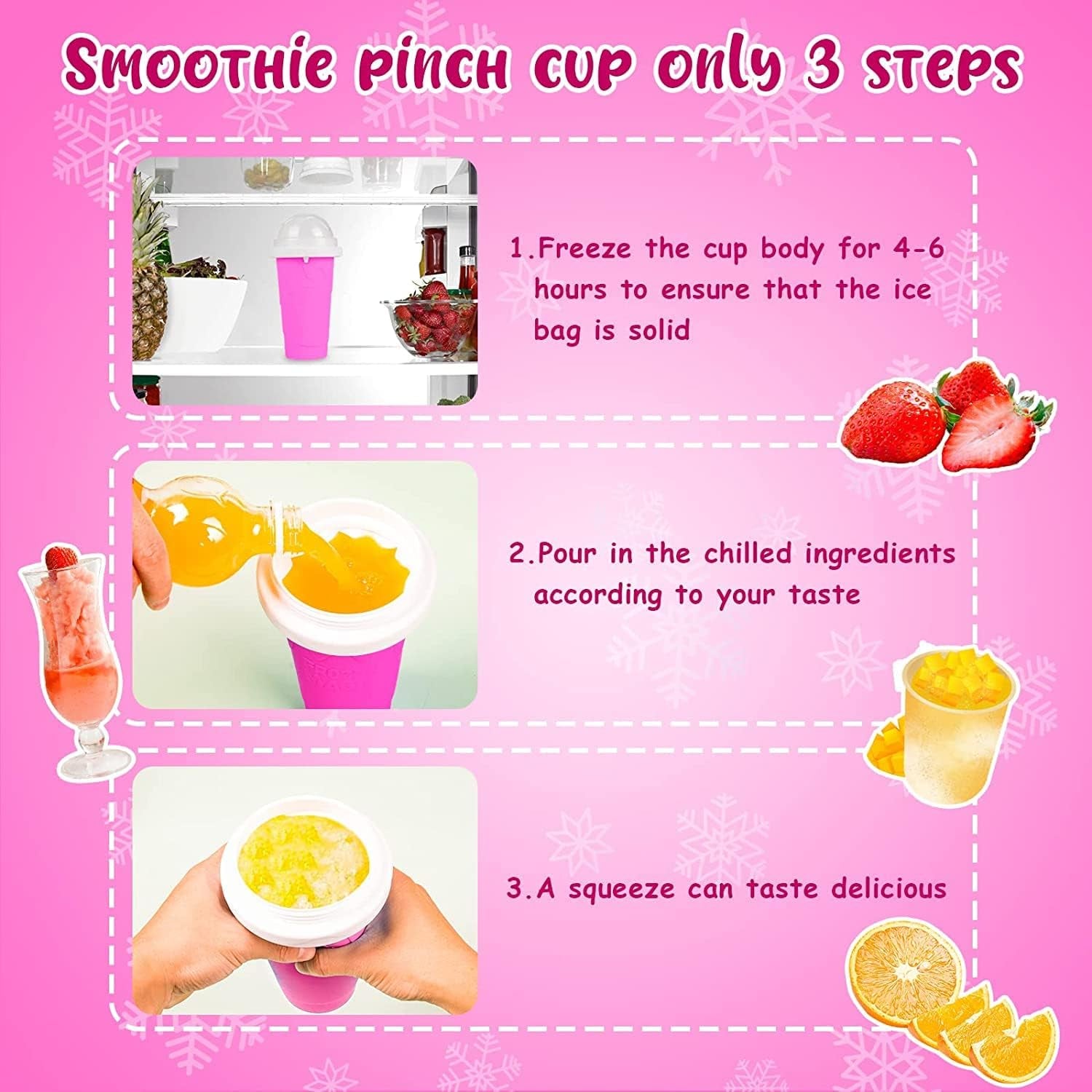 Slushy Cup Maker | Frozen Magic Slushy Maker Cup | Trendy Inspired Machine Smoothie Cup