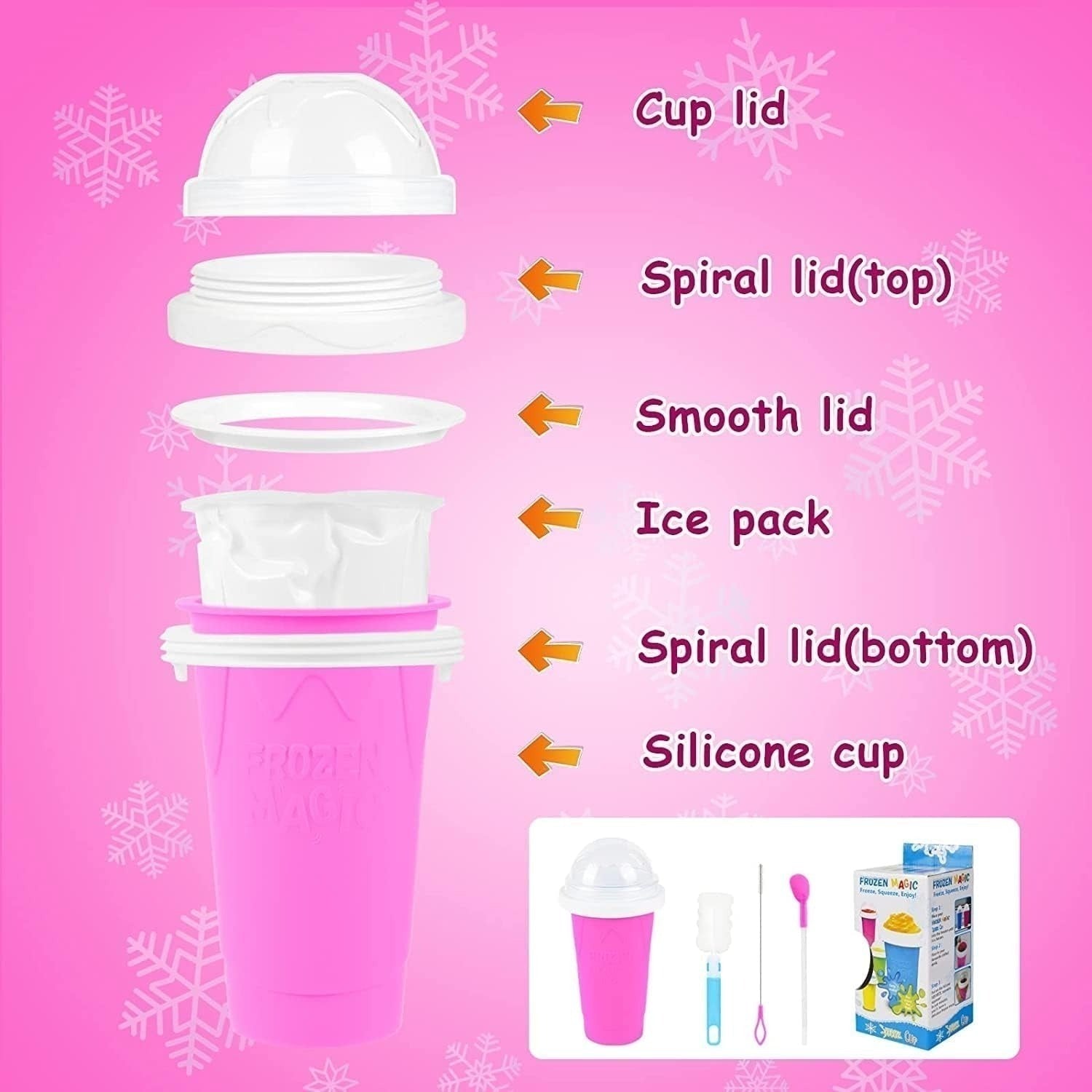 Slushy Cup Maker | Frozen Magic Slushy Maker Cup | Trendy Inspired Machine Smoothie Cup