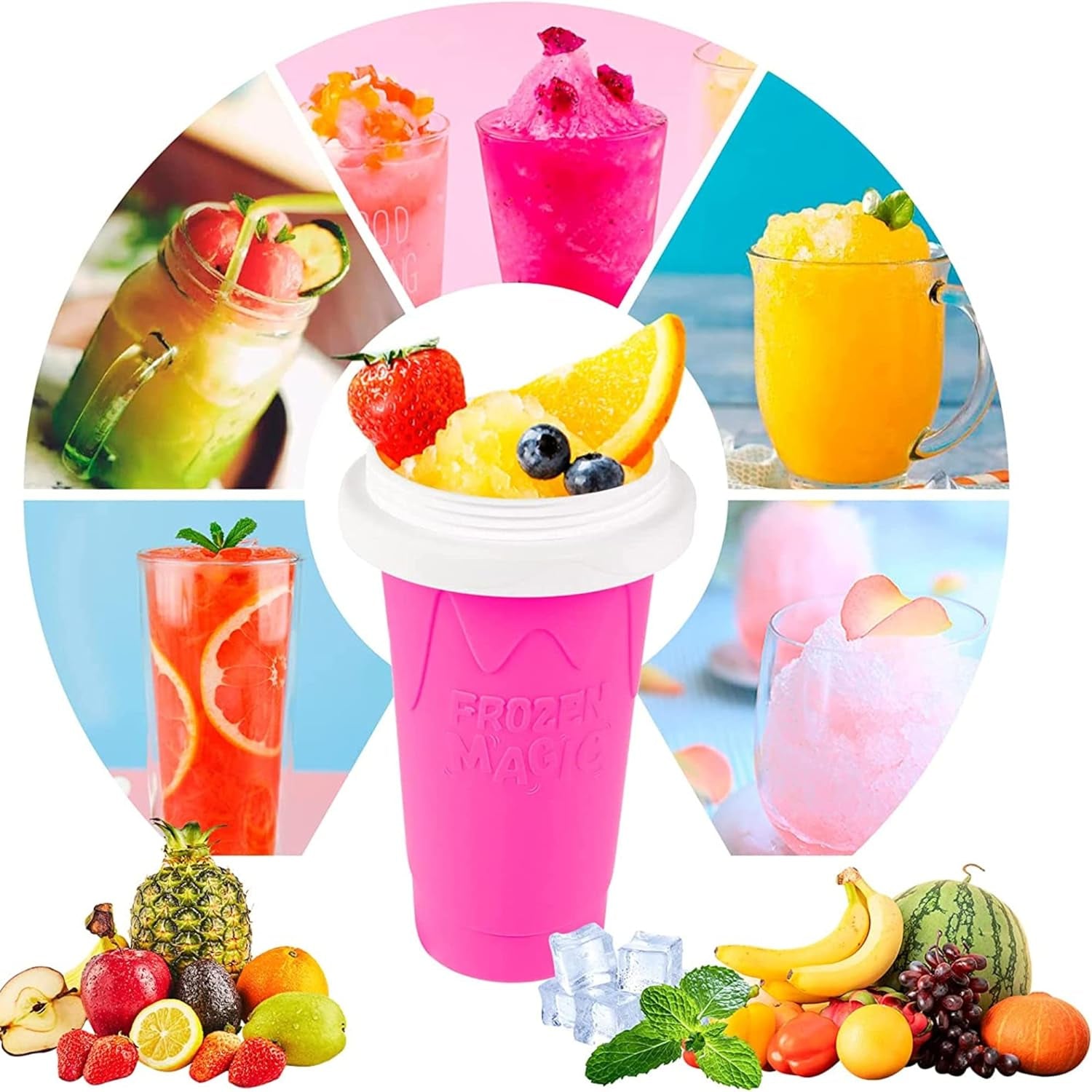 Slushy Cup Maker | Frozen Magic Slushy Maker Cup | Trendy Inspired Machine Smoothie Cup