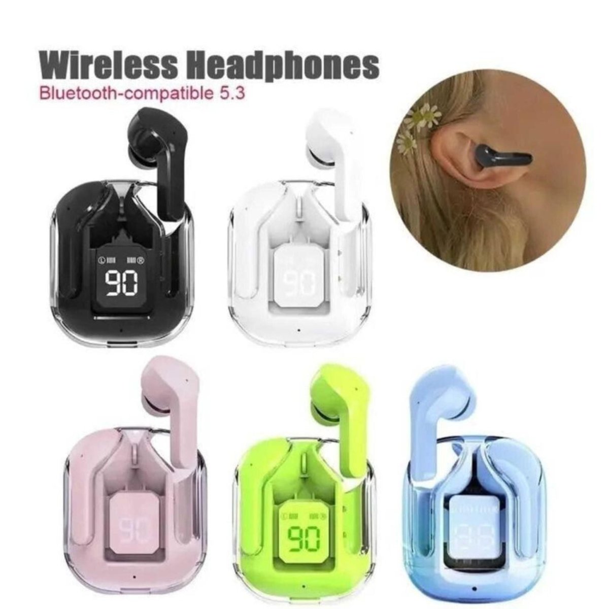 NexGen Grip Air 31 Transparent Wireless Earbuds