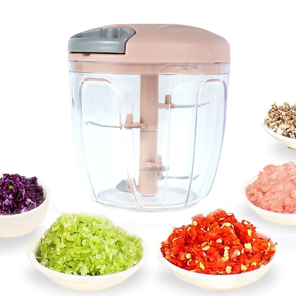 Manual Speedy Chopper & Vegetable Cutter - 5 Blade Chopper / Hand Chopper /Speedy Chopper Hand Pulled Type / Manual Chopper