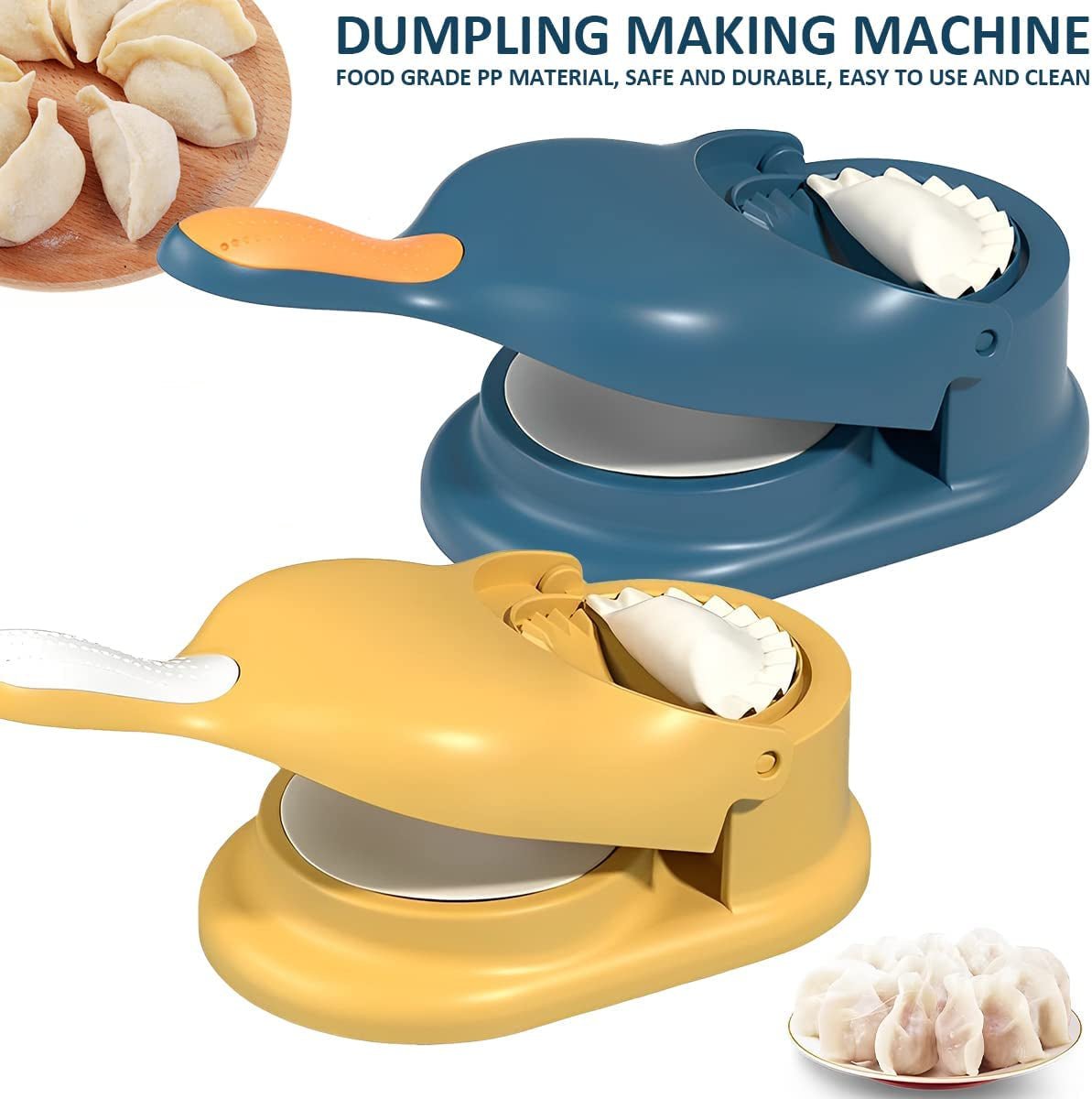 NexGenGrip - 2 in 1 Dumpling and Samosa Maker Machine - Perfect Kitchen Tool for Delicious Momos, Ghughra, Gujiya, Vonton, Kachori, and More