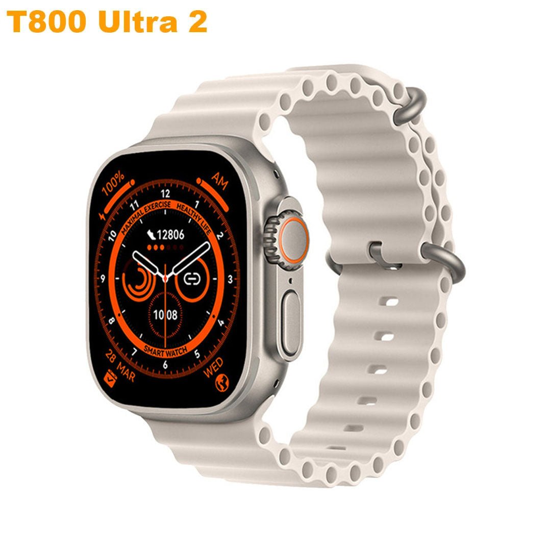 T800 Ultra 2 Smart Watch Bluetooth Call, Heart Rate Monitoring, IP67 Waterproof