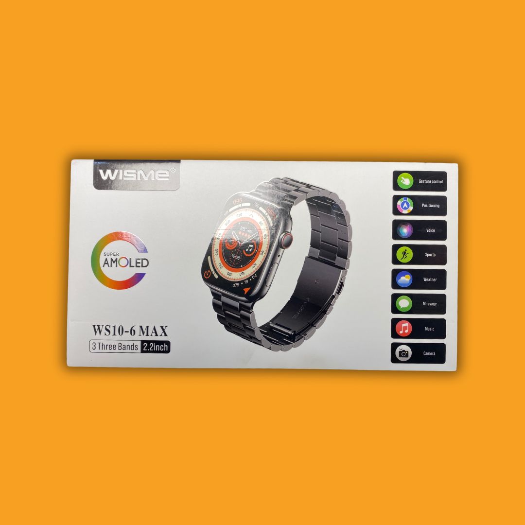 Buy Wisme WS10 6 Max Smartwatch with 2.2 AMOLED Display 3 Bands NexGen Grip