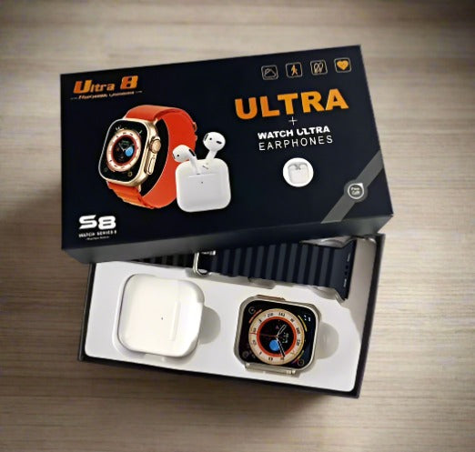 2 in 1 S8 Ultra Smartwatch with Free EarphonesSmart WatchNexGen-Grip.comNexGen-Grip.com2 in 1 S8 Ultra Smartwatch with Free Earphones